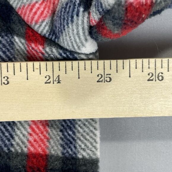 Sage Collective Plaid Shacket Womens XL White Red Blue Sherpa Lined Classic Gorp - Picture 12 of 16